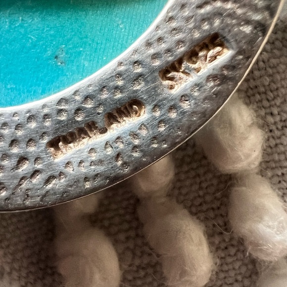 Unique Sterling Silver Turquoise Drop Earrings - Picture 6 of 6